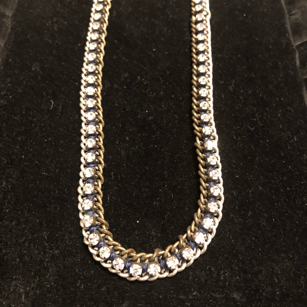 Stella & Dot rhinestone necklace & layering chains